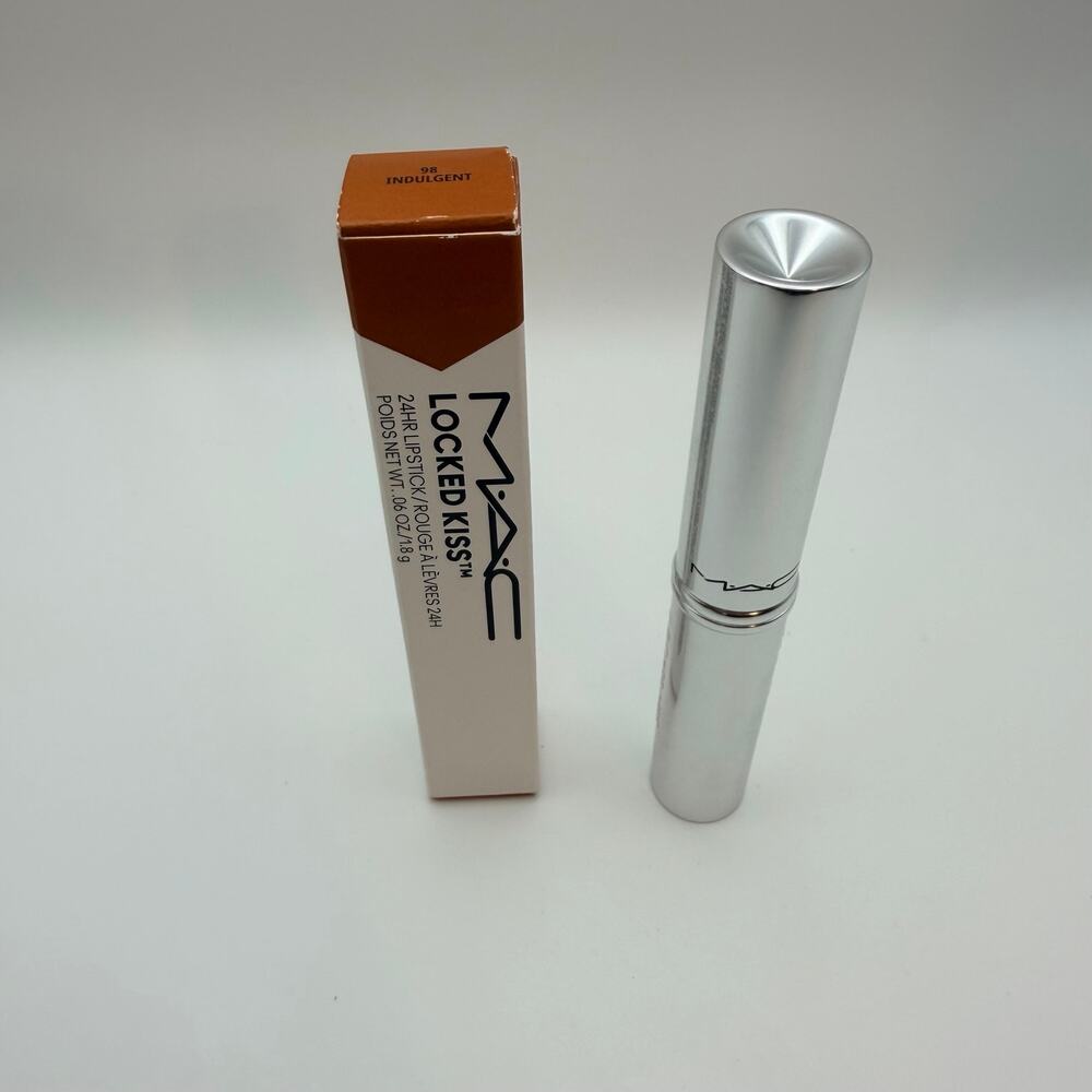 MAC Locked Kiss 24HR Lipstick Indulgent Full Size - Picture 3 of 6